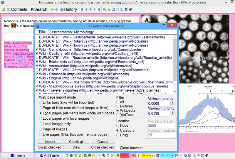 SuperMemo: Importing articles about clathrate gun hypothesis from Wikipedia for incremental learning
