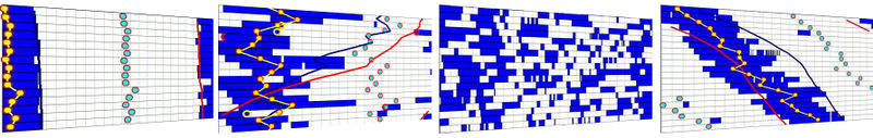 Four examples of sleep logs that illustrate that modern human sleep patterns are as varried as snowflakes