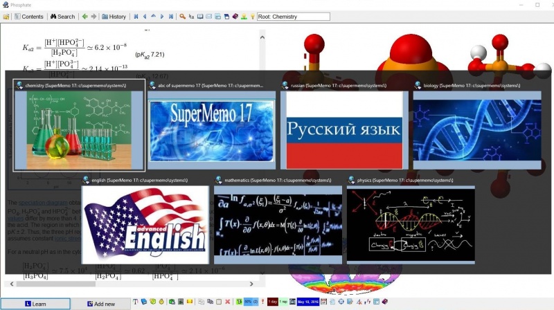 SuperMemo: In Windows 10, SuperMemo background can be used as a nice visual collection chooser between active collections opened in separate instances of SuperMemo running simultaneously